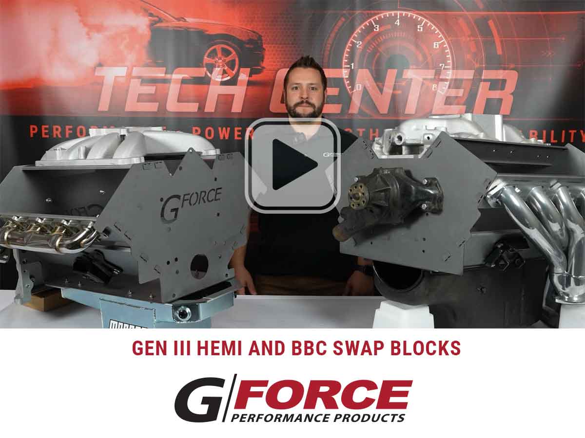 Swap Block Mock Up Block Hemi Gen III Engine and Big Block Chevy (BBC) Engine